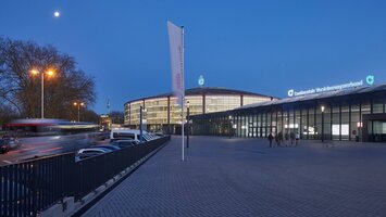 Westfalenhalle - Aussenansicht bei Nacht