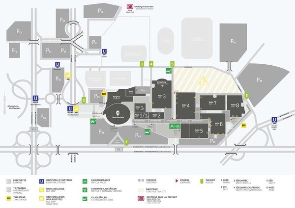 Geländeplan Westfalenhallen Unternehmensgruppe Stand: 12/2025